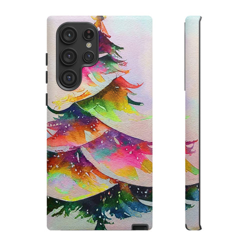 Swooshy Christmas Tree - Impact Resistant Phone Case Samsung Galaxy S22 Ultra Matte